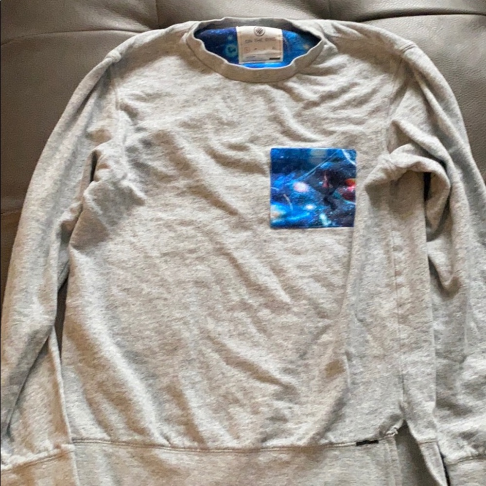 On the byas a small shirt